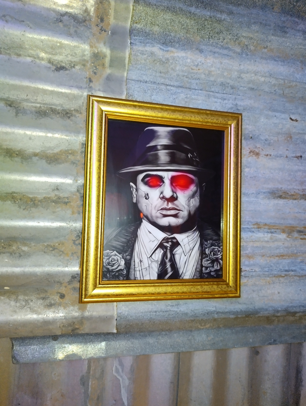 DAY Of The Dead Al Capone Gangster Framed Art Print
